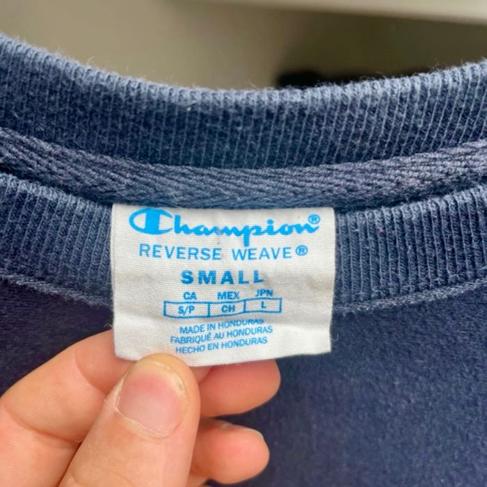 Pull champion taille S bleu marine - photo numéro 2