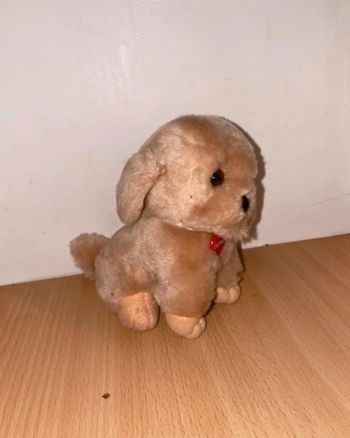 Petite peluche chien guide 12 cm jemini vintage