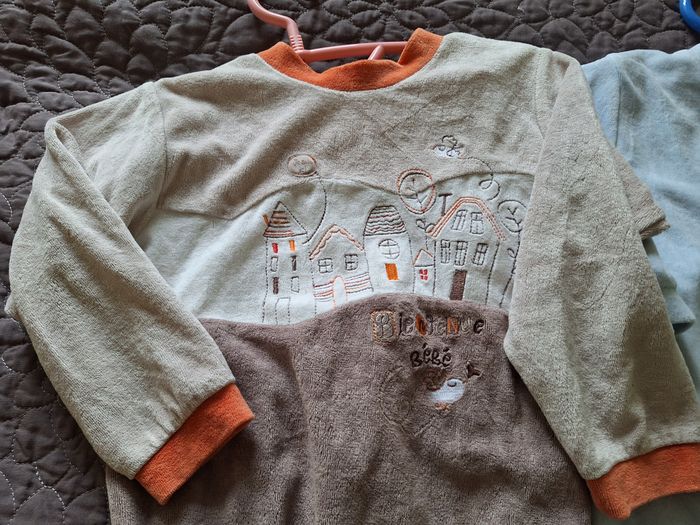 Lot de 2 grenouillères bébé absorba Velours 36 Mois - photo numéro 4