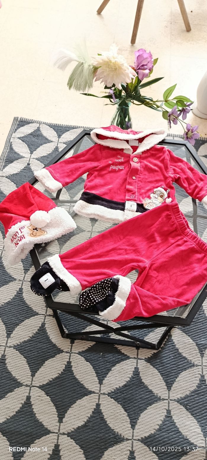 🎄✨ Ensemble bébé fille Disney Bambi – 3 pièces – Taille 6 mois ✨🎄 - photo numéro 3