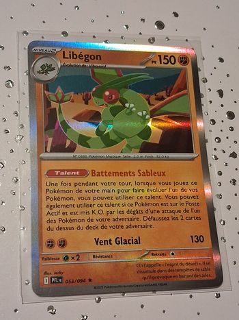 Carte Pokemon Holo Libégon 053/094 PFL