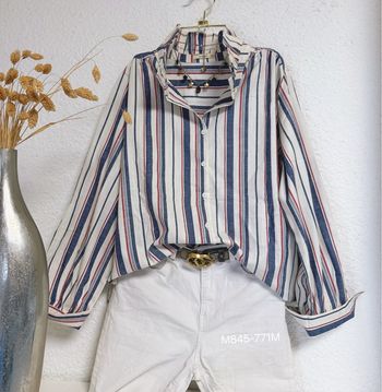 Blouse bleu bordeaux oversize taille M 🌸