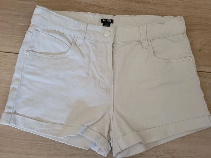 short fille 10  12 ans Kiabi ecru