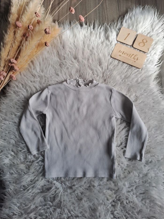 Tee-shirt ML côtelé kiabi 18mois