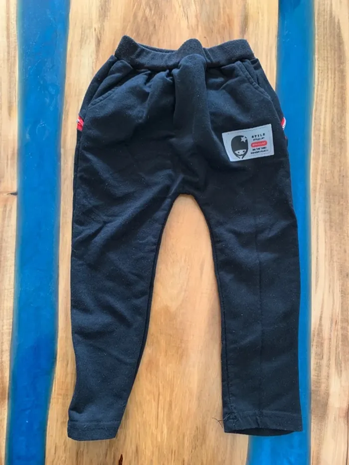 Pantalon sarouel avec bouche zip taille 2 ans - photo numéro 2