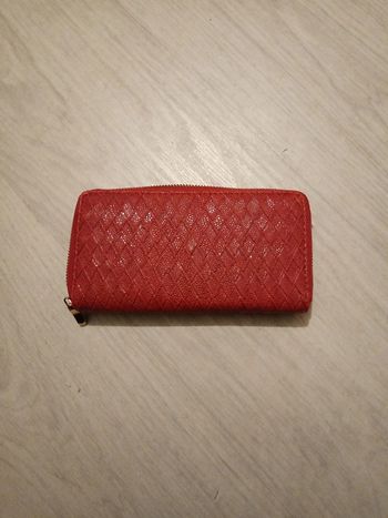 Pochette bordeaux/noir T 20 cm x 11 cm