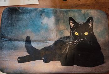 Tapis chat noir