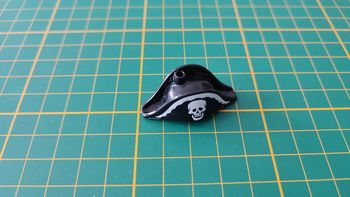 Bicorne noir pirate 30639500 pièce détachée Playmobil 5894 Valisette pirate et soldat #B04