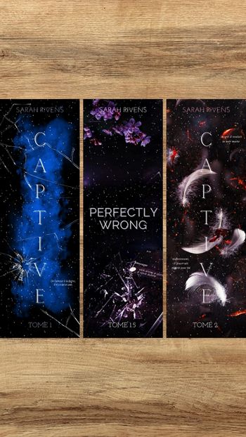 Marque page Captive tome 1, 1.5 et 2