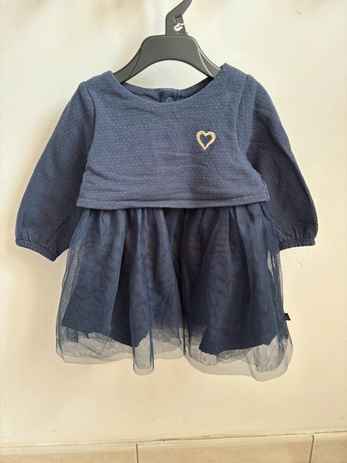 Robe tulle bleu marine 6 mois Obaïbi - photo numéro 2