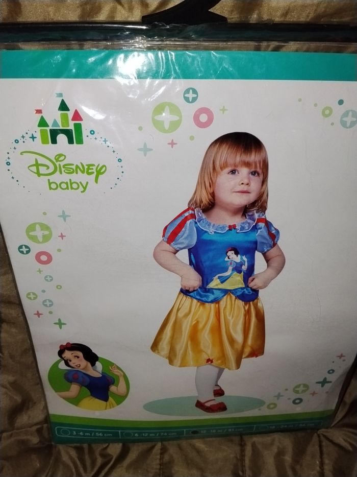 déguisement disney baby blanche neige taille 12/18 mois - photo numéro 2