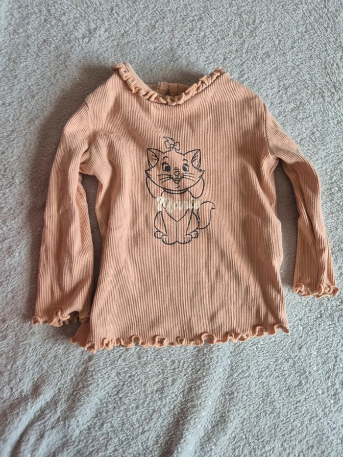 Tee-shirt manches longues Côtelé 12 mois