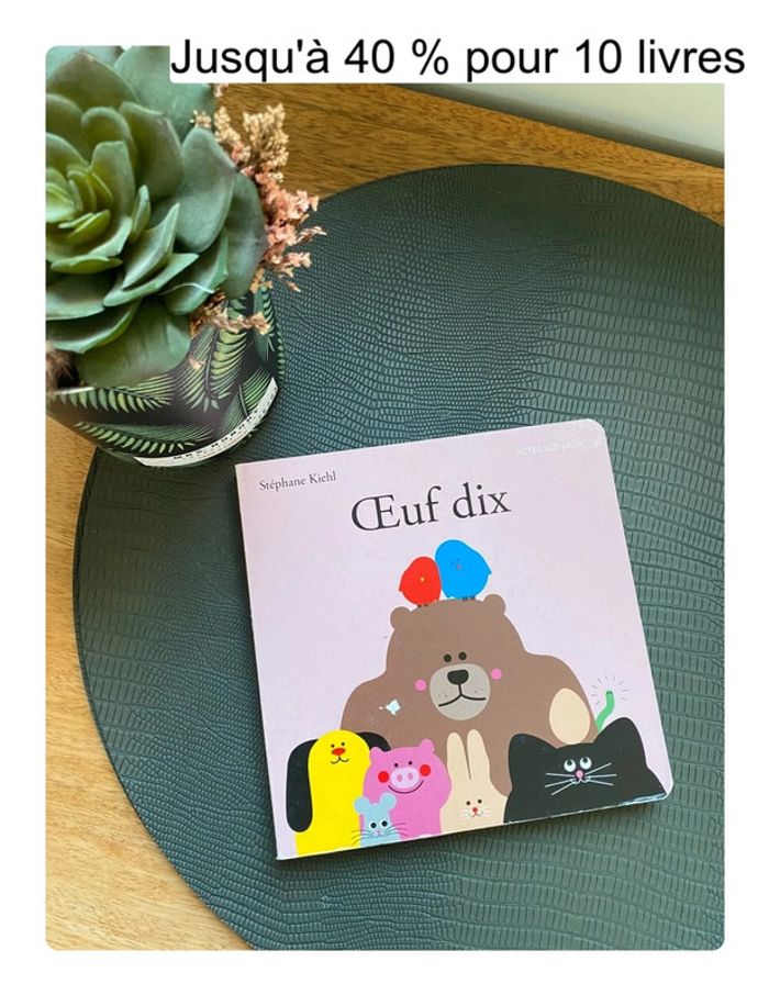 Livre enfant oeuf dix