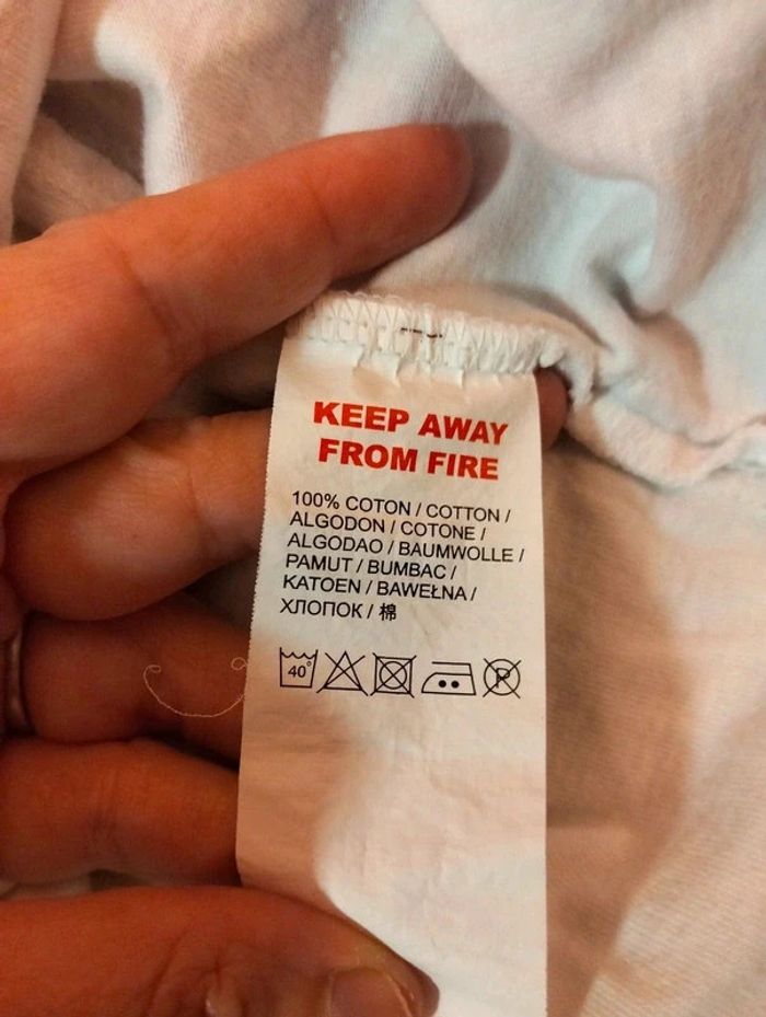 T-shirt mc rose et blanc 6 ans - photo numéro 6