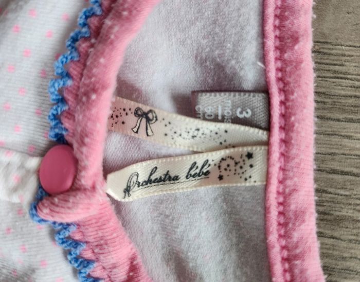 Lot de 2 pyjamas grenouillères fille 3 mois - photo numéro 4