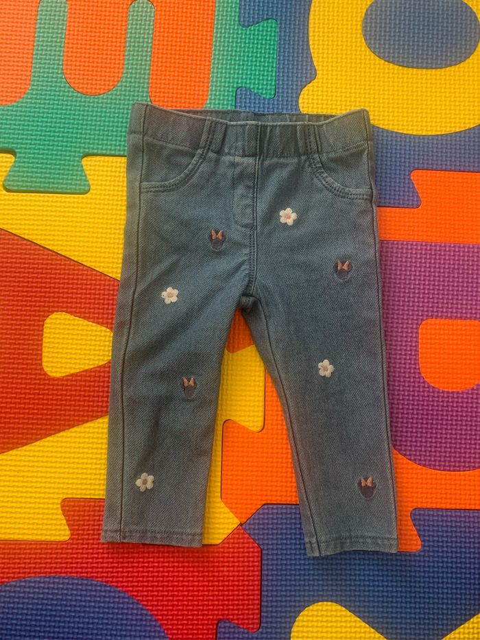 Lot de 8 pantalons / leggings fille taille 9 mois - photo numéro 3
