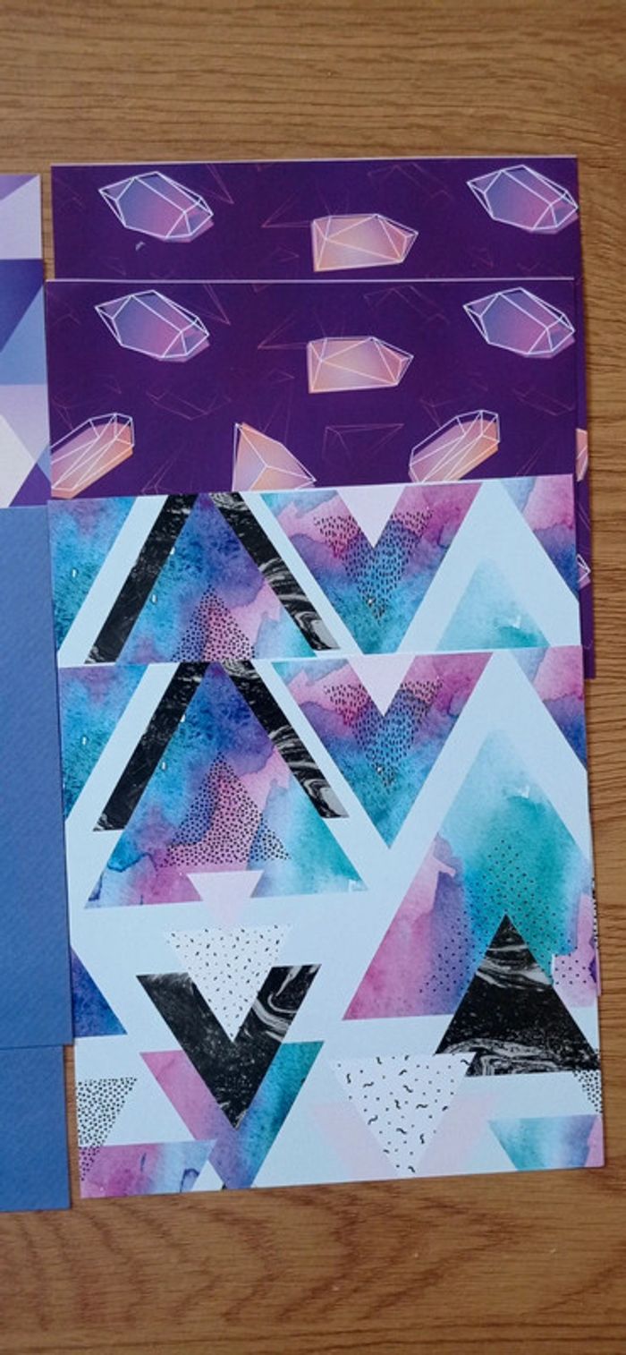 Lot de 8 feuilles de papier violet - photo numéro 3