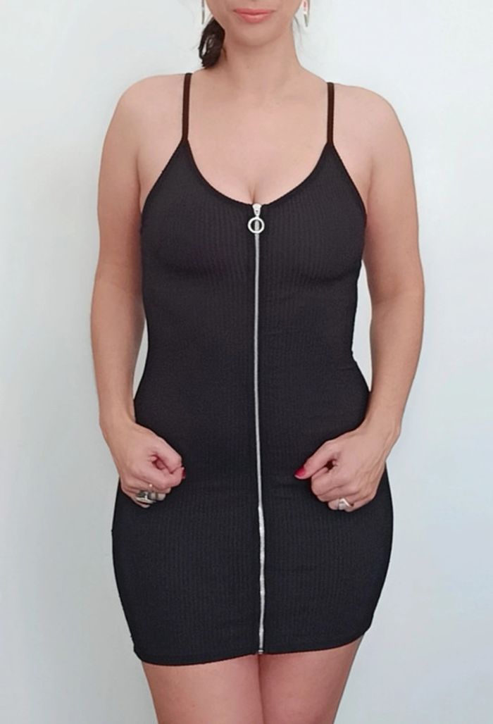 Mini robe zippée sexy Bershka