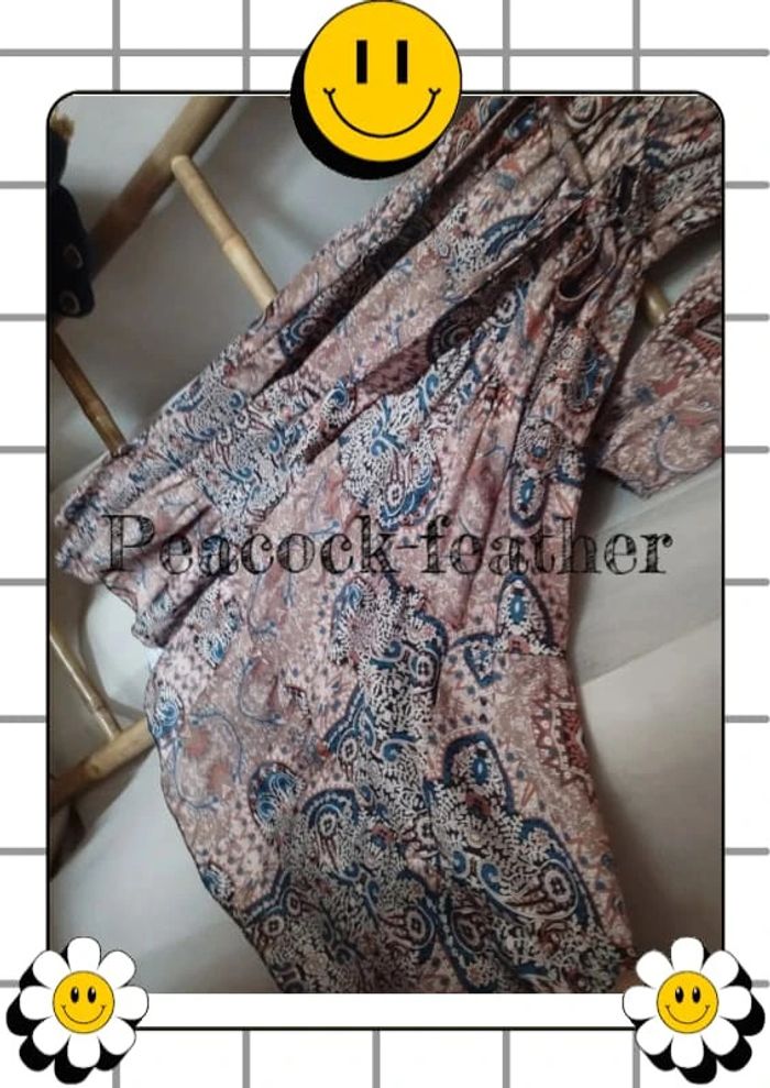Robe TU beige marron bohème - photo numéro 5