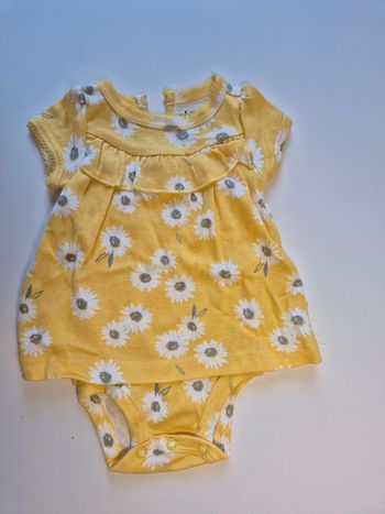 Body manches courtes chemise robe Body intégré Carter's taille nouveau-ne