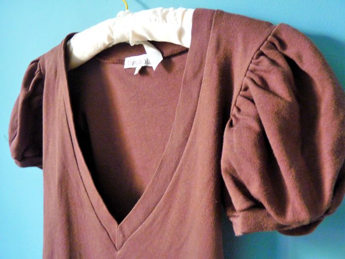 Robe femme Version Sud 36 S marron TBE decoupe princesse col V
