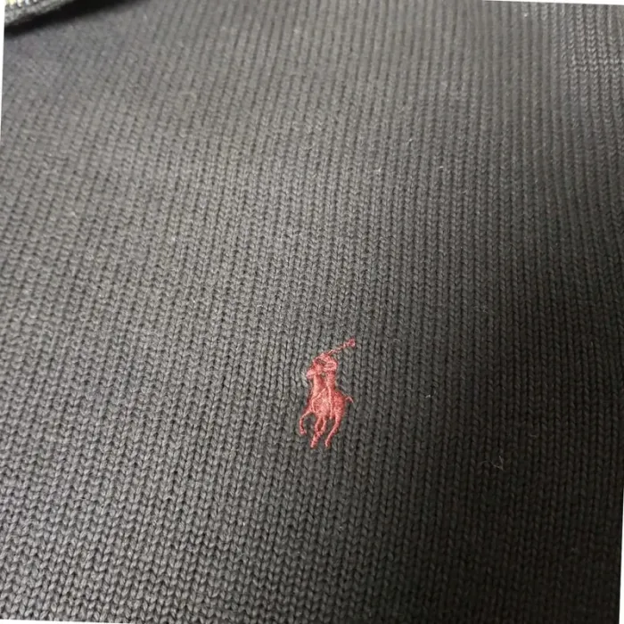 Pull Camionneur half demi zip Ralph Lauren XL Noir - photo numéro 9
