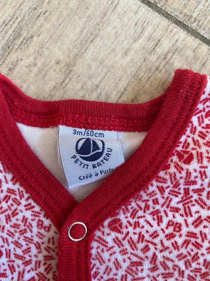 Pyjama velours Petit Bateau - 3M-60cm - photo numéro 2