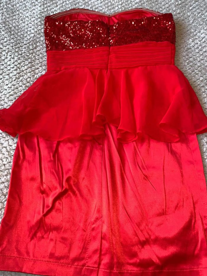 Robe rouge paillettes soirée - photo numéro 16