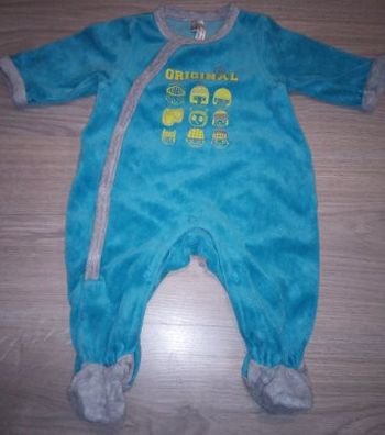 Pyjama turquoise 1 mois
