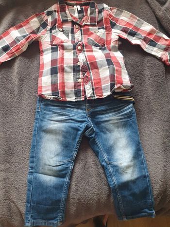 Ensemble pantalon + chemise 18 mois