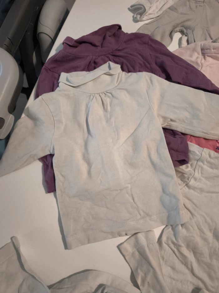 Lot Tshirt manche longue et sous pull 6 mois fille - photo numéro 6