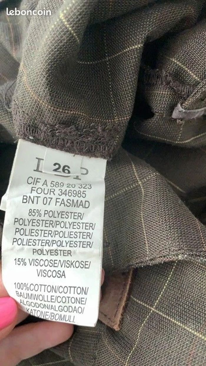Pantalon à carreaux DDP T36 - photo numéro 7