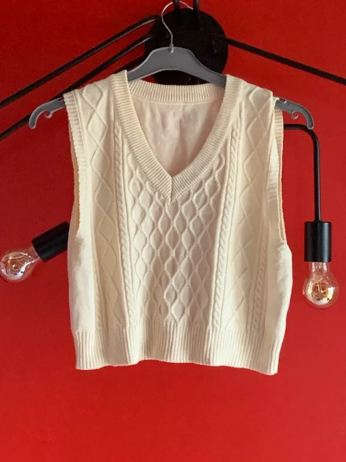 Pull sans manches femme