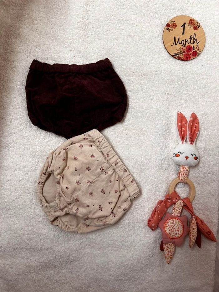 Lot de 2 bloomers Vertbaudet 1 mois