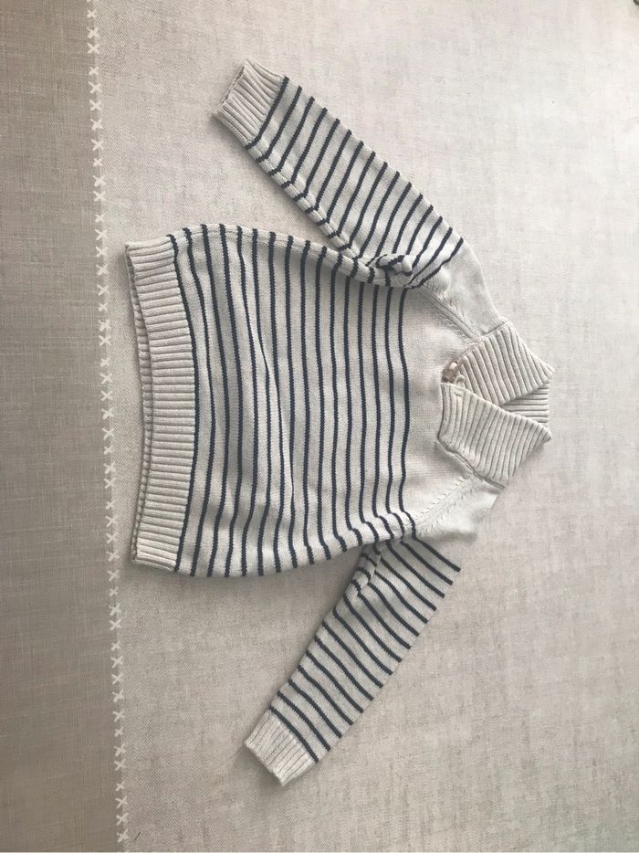 Pull garçon avec col  - 23 mois