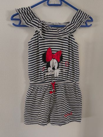 Combishort minnie fille taille 8 ans 