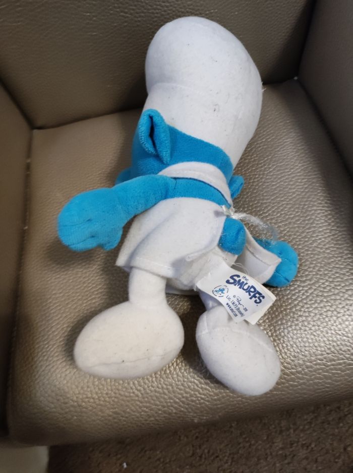 peluche schtroumpf - photo numéro 2