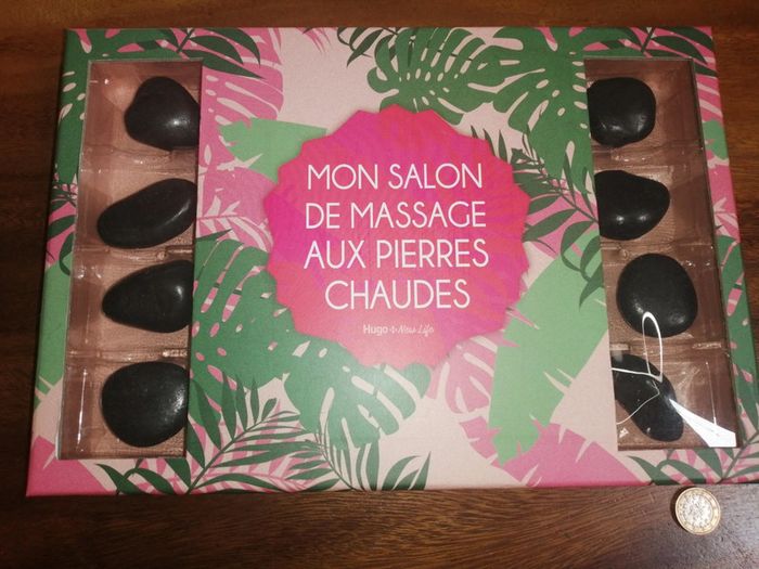 Coffret bien être pierres chaudes avec livret d'instruction