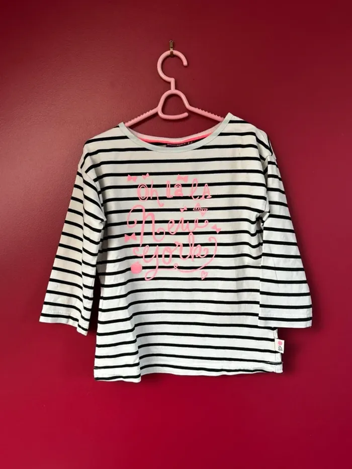 T shirt fille manche 3/4 sergent major 6 ans