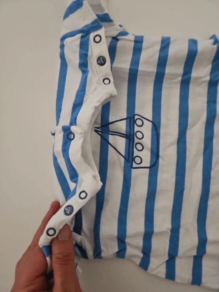 Combishort bebe en coton - photo numéro 3