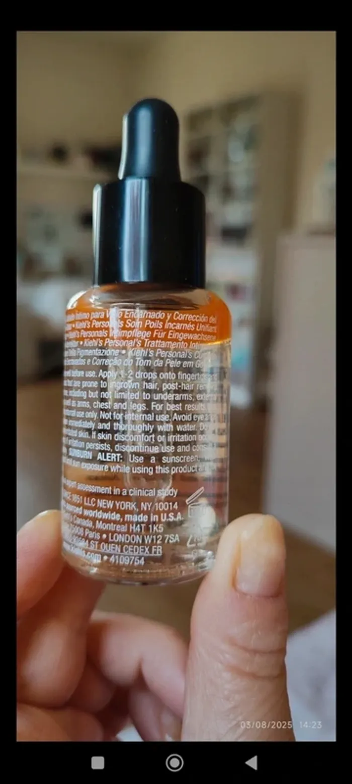 Kiehl's Soin Poils incarnés Action immédiate en 30 minutes Ingrown Hair Intimate Drops 30ml - photo numéro 3