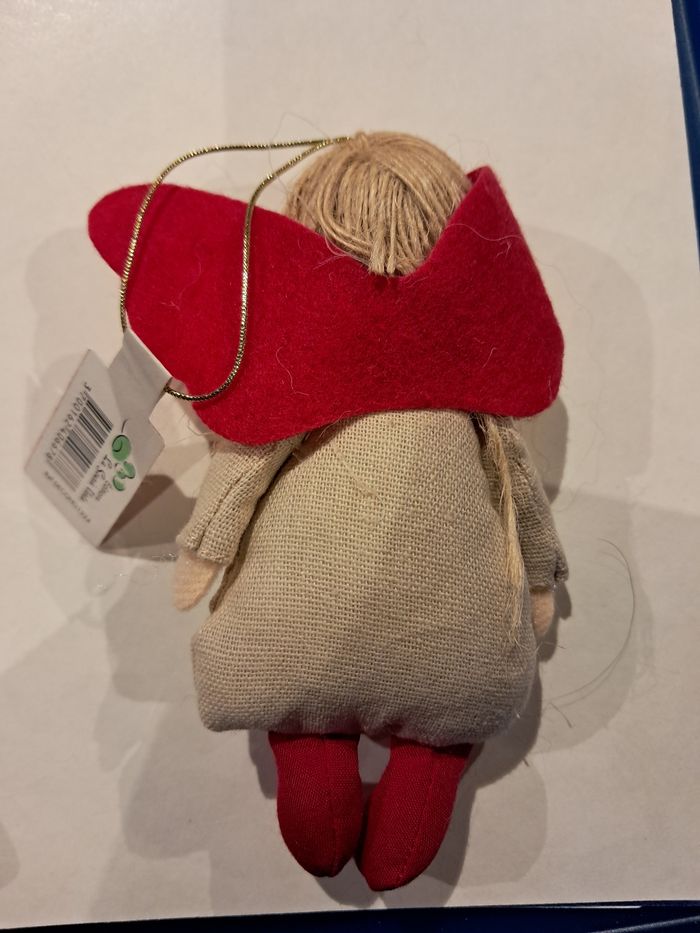 Ange en tissu pour décoration de Noël - photo numéro 2