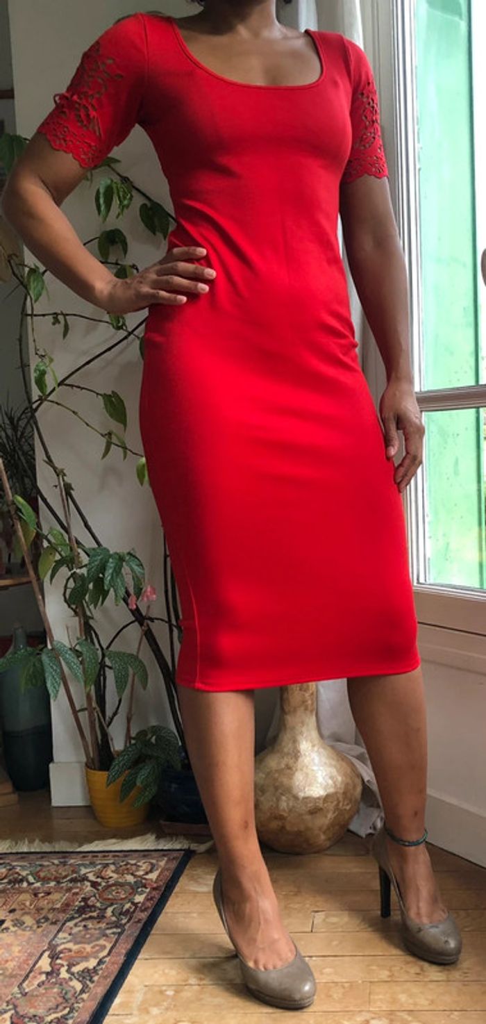 Robe tube rouge - photo numéro 2
