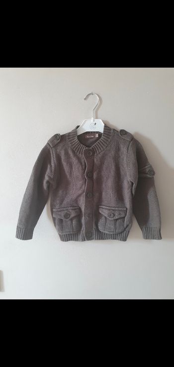 Gilet chaud kaki 24 mois bout'chou