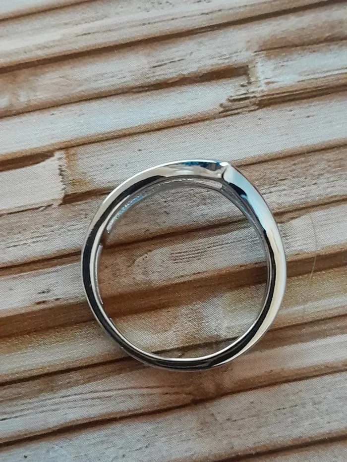 Bague argent 925, 2 en 1, couleur argentée, taille 58 - photo numéro 6