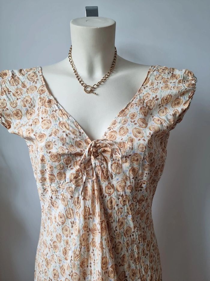 Robe longue fleurie Vintage année '80 - photo numéro 5
