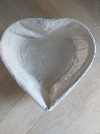 Corbeille panier forme cœur vintage