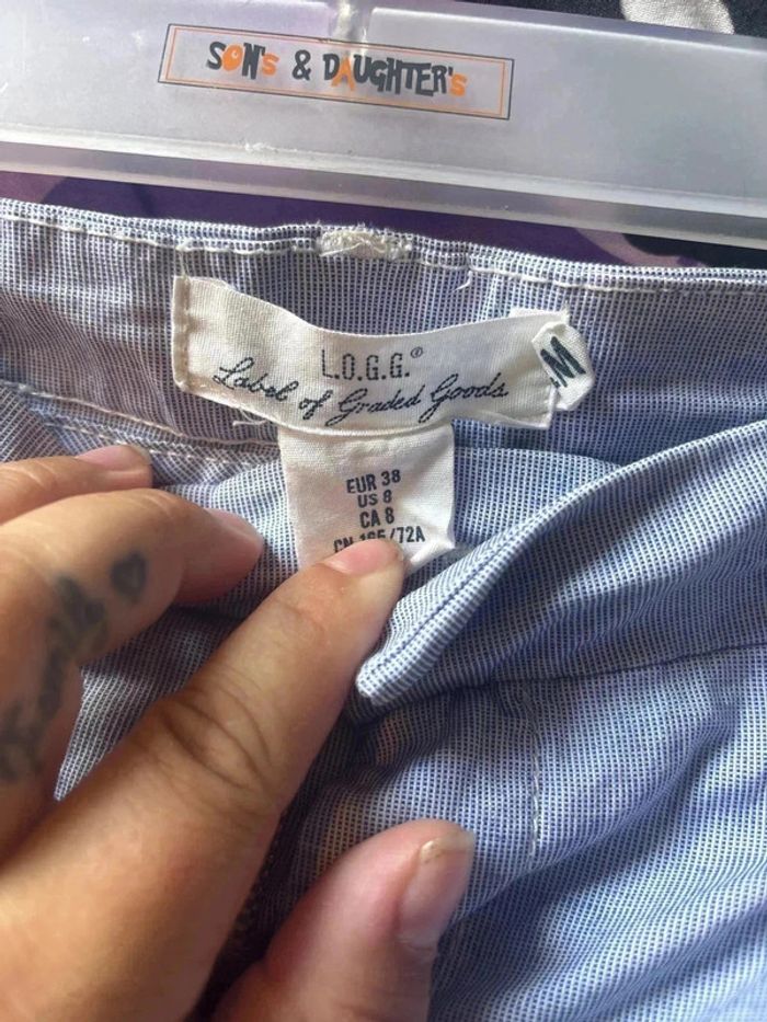 Short à rayure taille 38 marque h&m - photo numéro 3