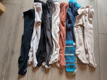 Lot de 9 collants chaud 19/22 mixte
