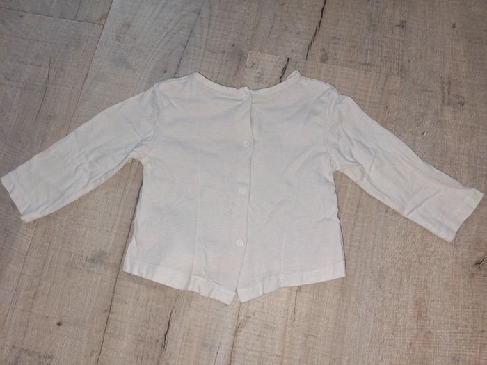 Tee shirt manche longue fille 6 mois - photo numéro 3